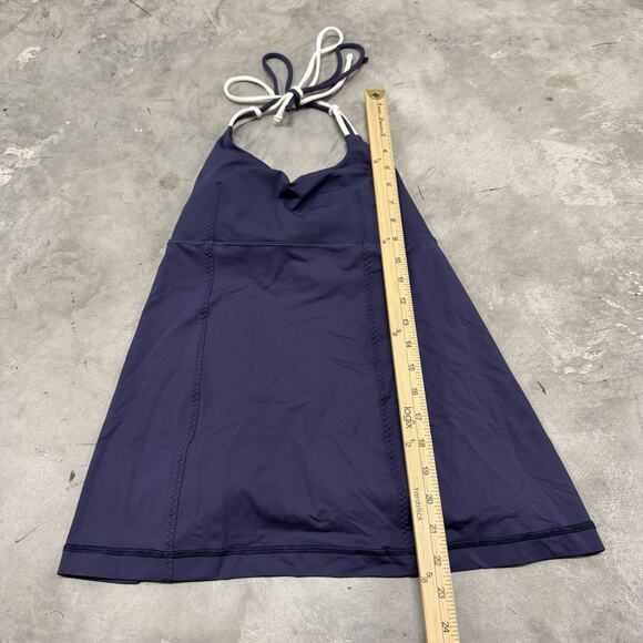 Lululemon Wandering Yogi Halter! Cadet Blue! Size 8 Tank Top W1A26S - Picture 2 of 7